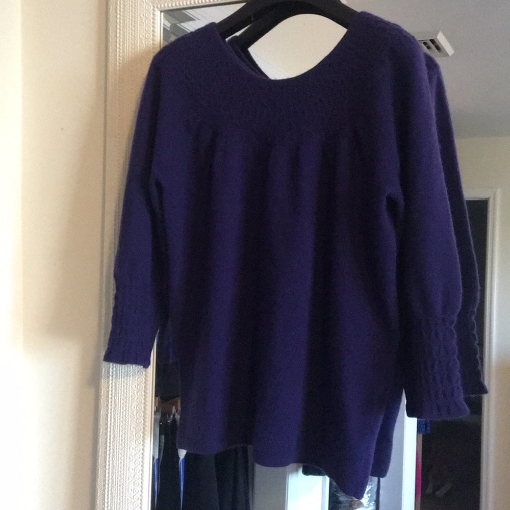 Purple Cashmere Sweater